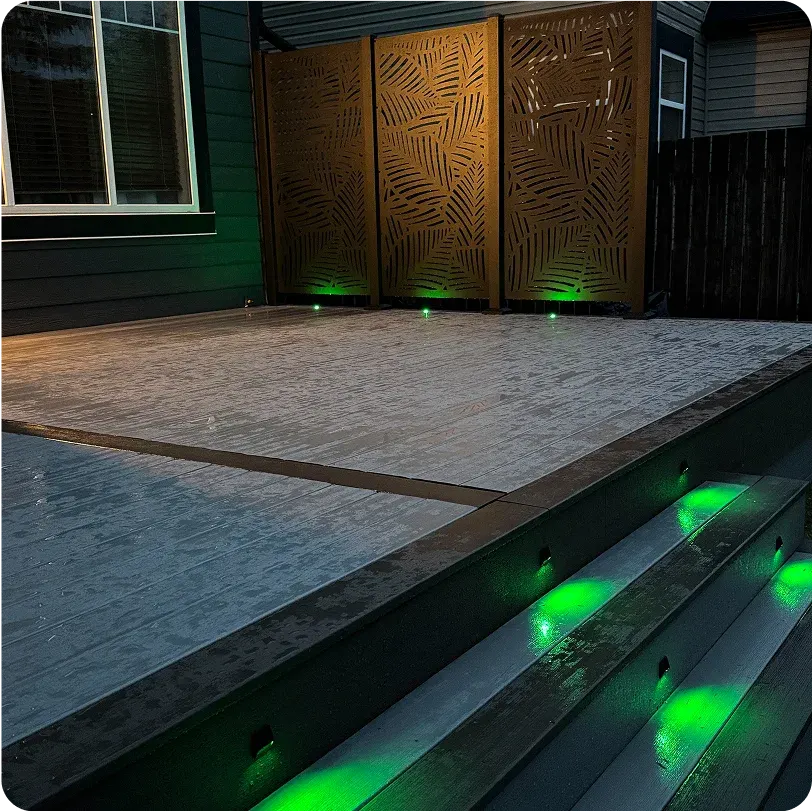Permanent outdoor LED lighting installed on a Western Canada home — project photo 6