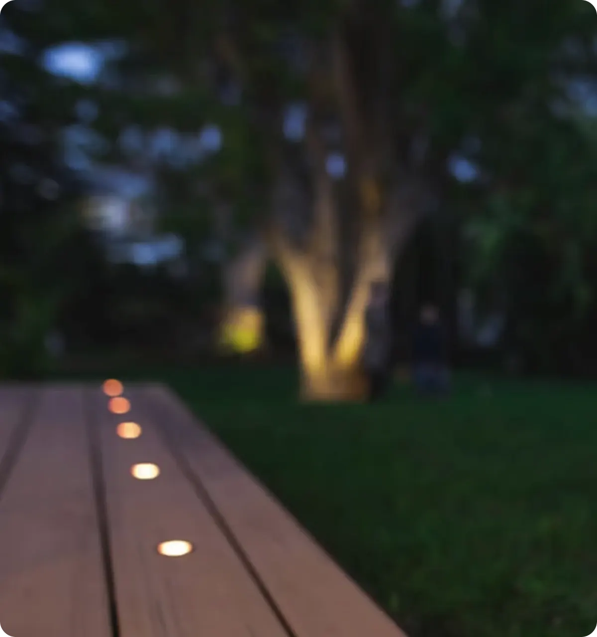 Landscape Lighting installed on a Western Canada home